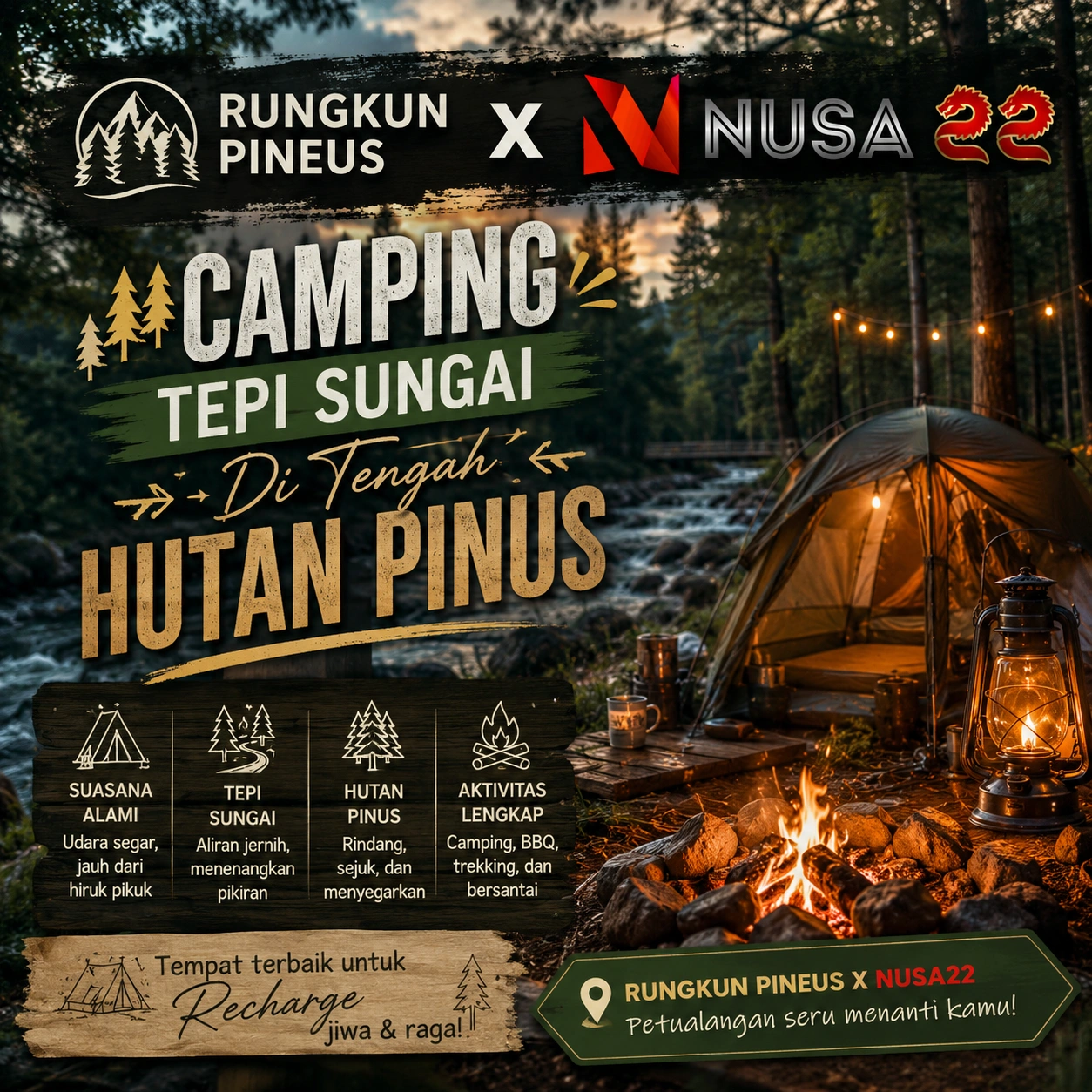 Rungkun Pineus Camping Pangalengan